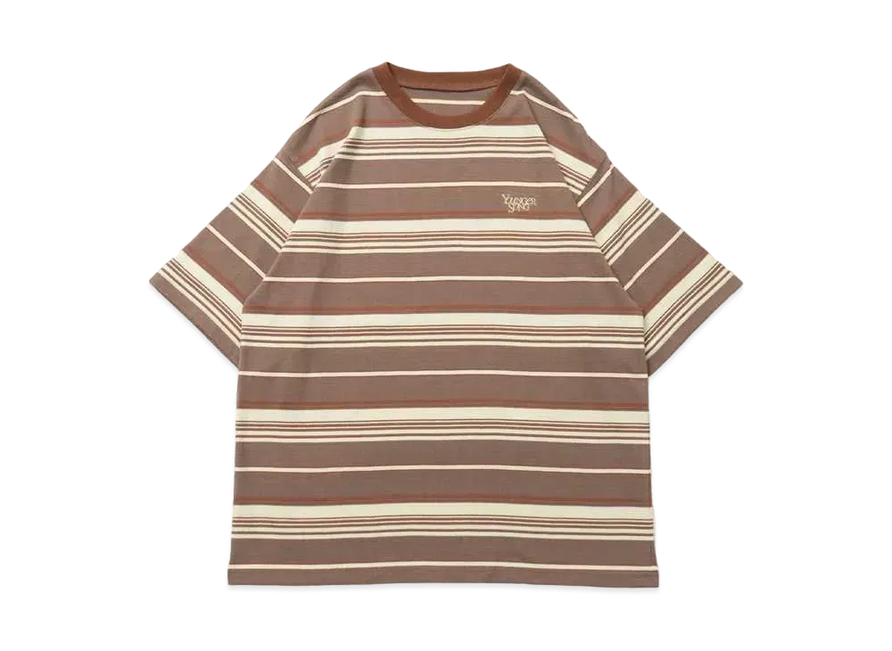 Younger Song multi border T "Brown"