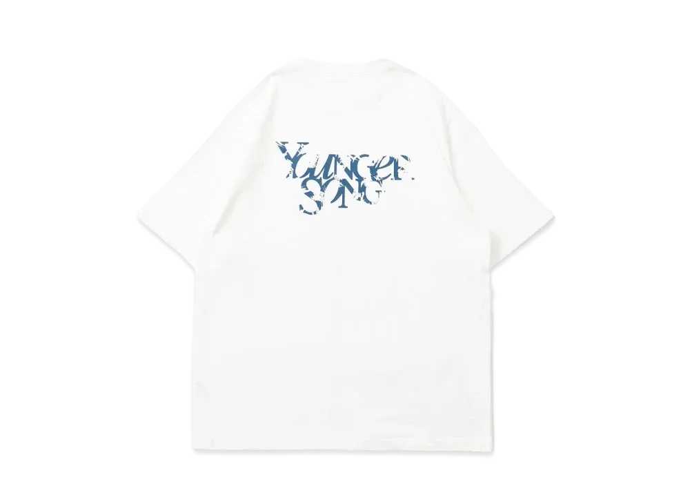 Younger Song pigment Universal logo T "WHITE"