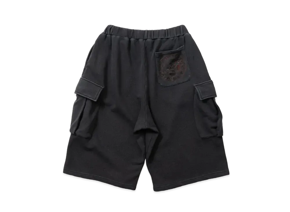 Younger Song dice sweat half pants "BLACK"