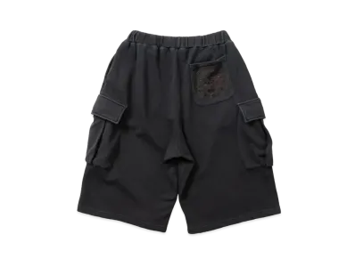 Younger Song dice sweat half pants "BLACK"