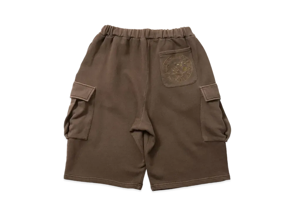 Younger Song dice sweat half pants "Brown"