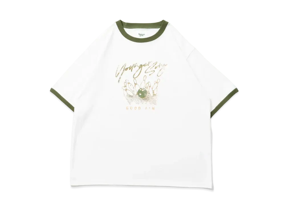 Younger Song chara ringer TEE "WHITE bowling"