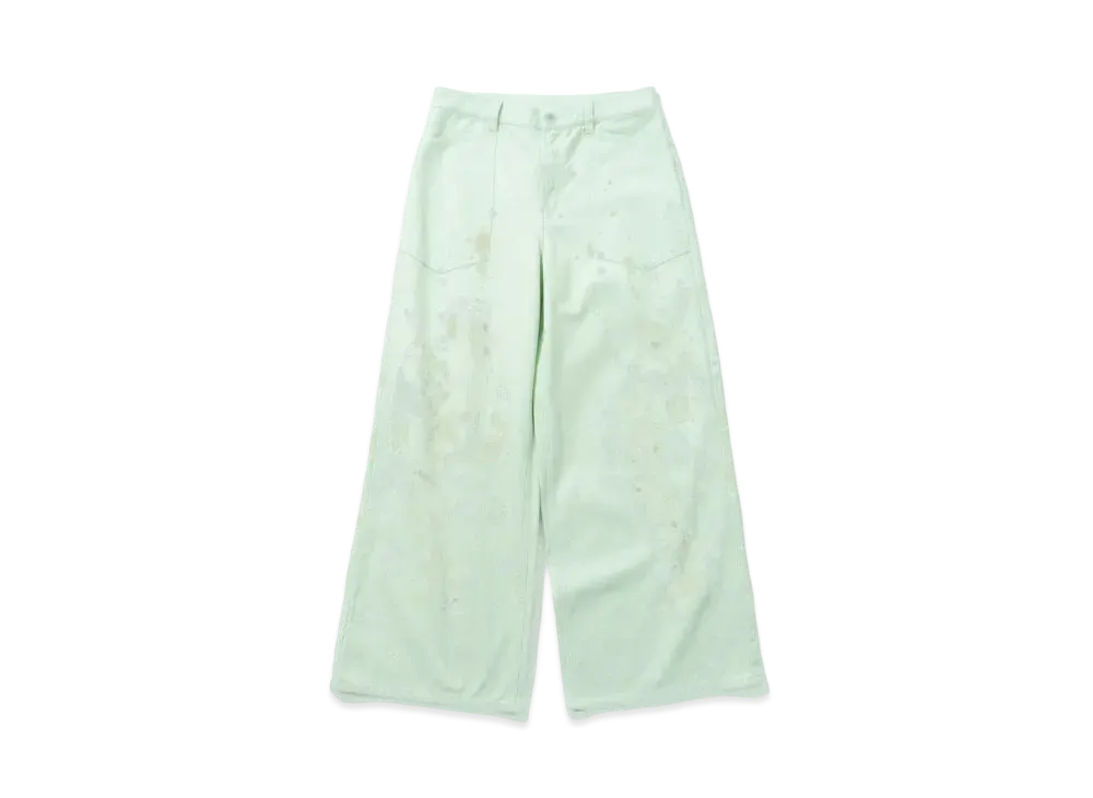 Younger Song dirt processing duck pants "Light green"