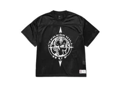 HUF x CYPRESS HILL "420" Compass Mesh Jersey "Black"