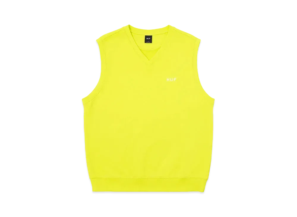 HUF OG Logo Fleece Vest "Hot Lime"