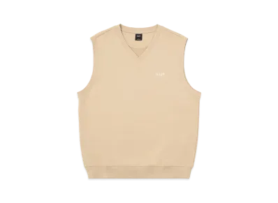 HUF OG Logo Fleece Vest "Biscuit"
