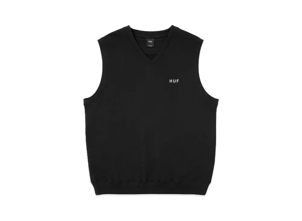 HUF OG Logo Fleece Vest "Black"