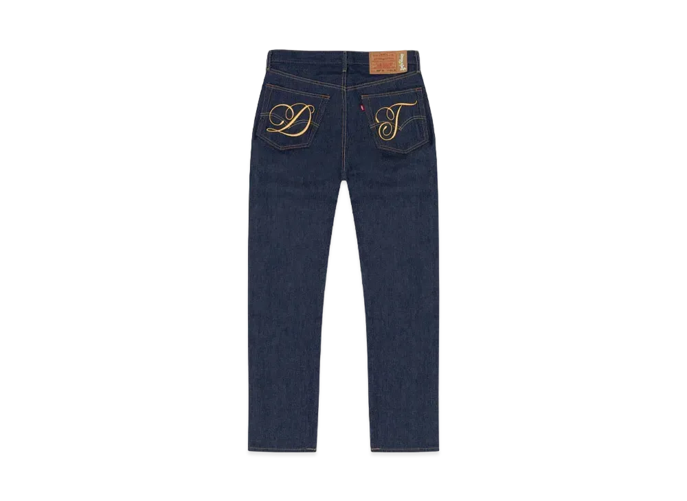 DENIM TEARS x LEVI'S DT Metallic Gold Script 501 "Selvedge"