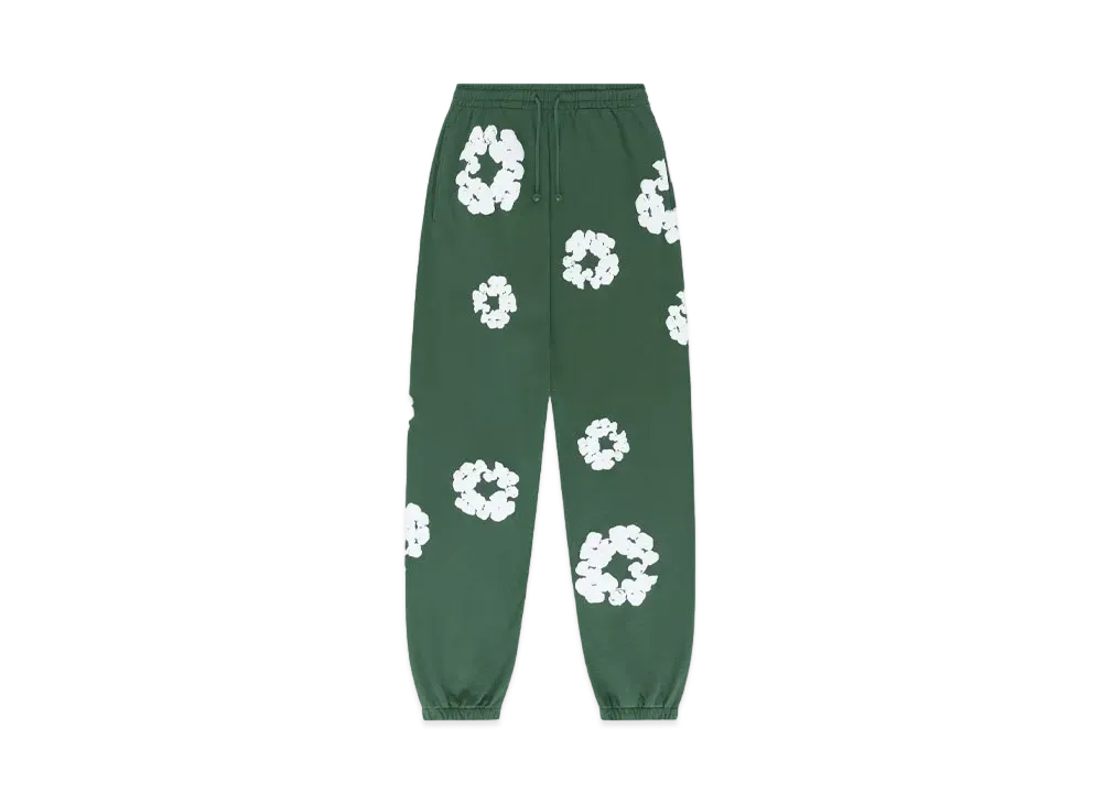 DENIM TEARS The Cotton Wreath Sweat Pants "Green"
