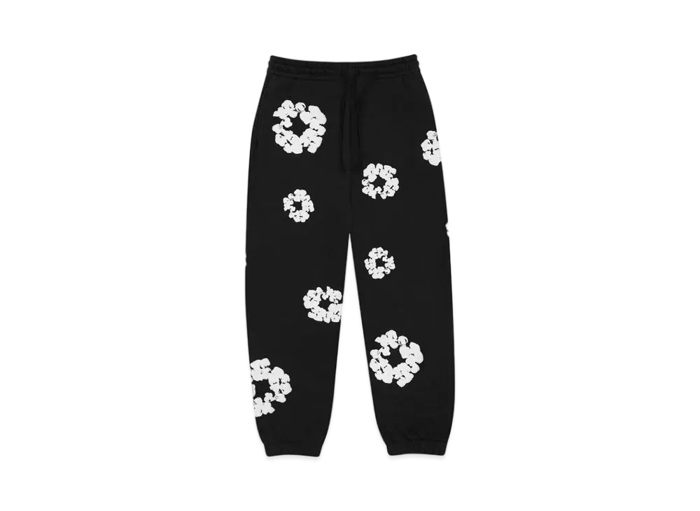 DENIM TEARS The Cotton Wreath Sweat Pants "Black"