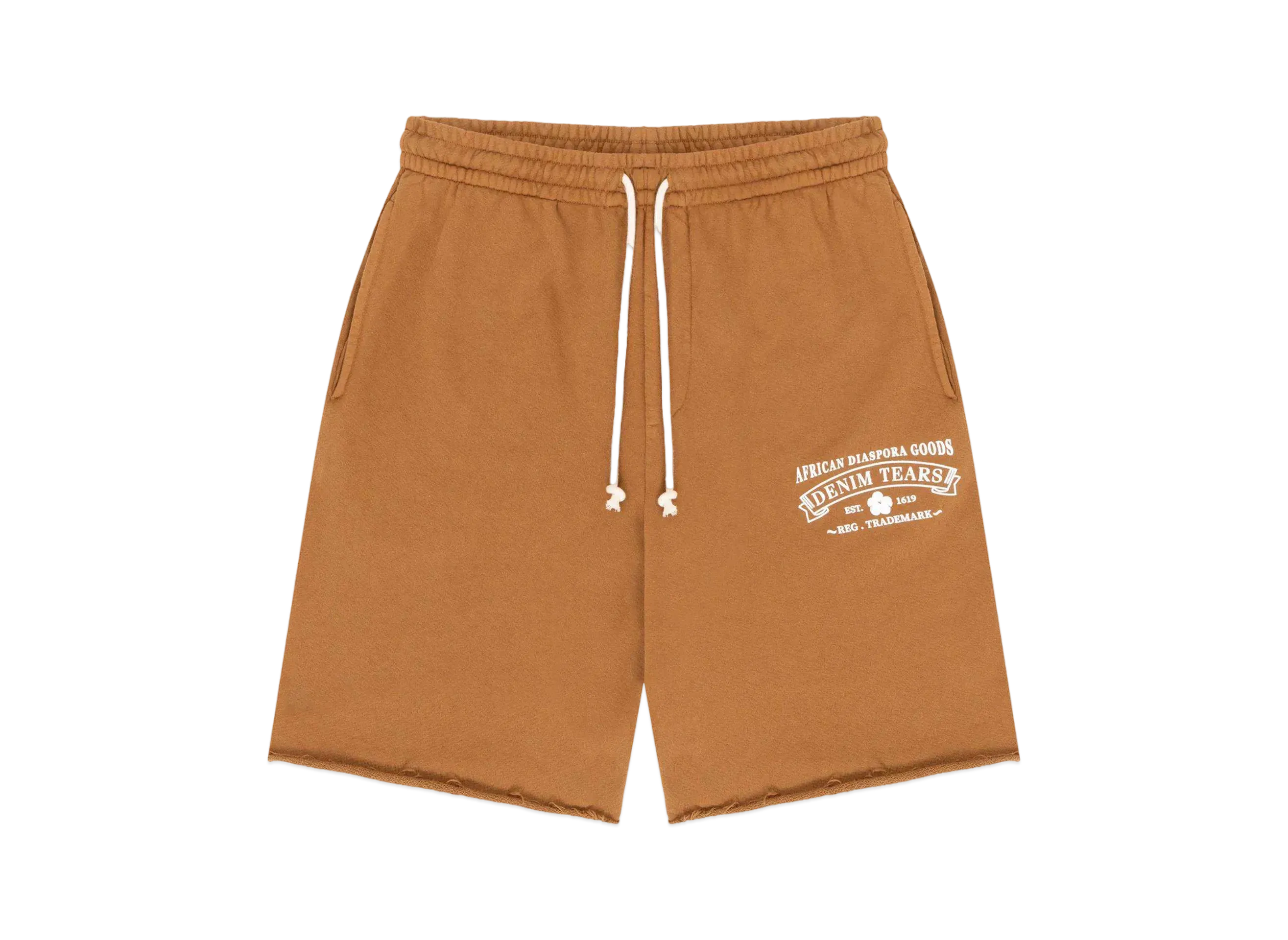 DENIM TEARS ADG Sweat Shorts Washed "Brown"