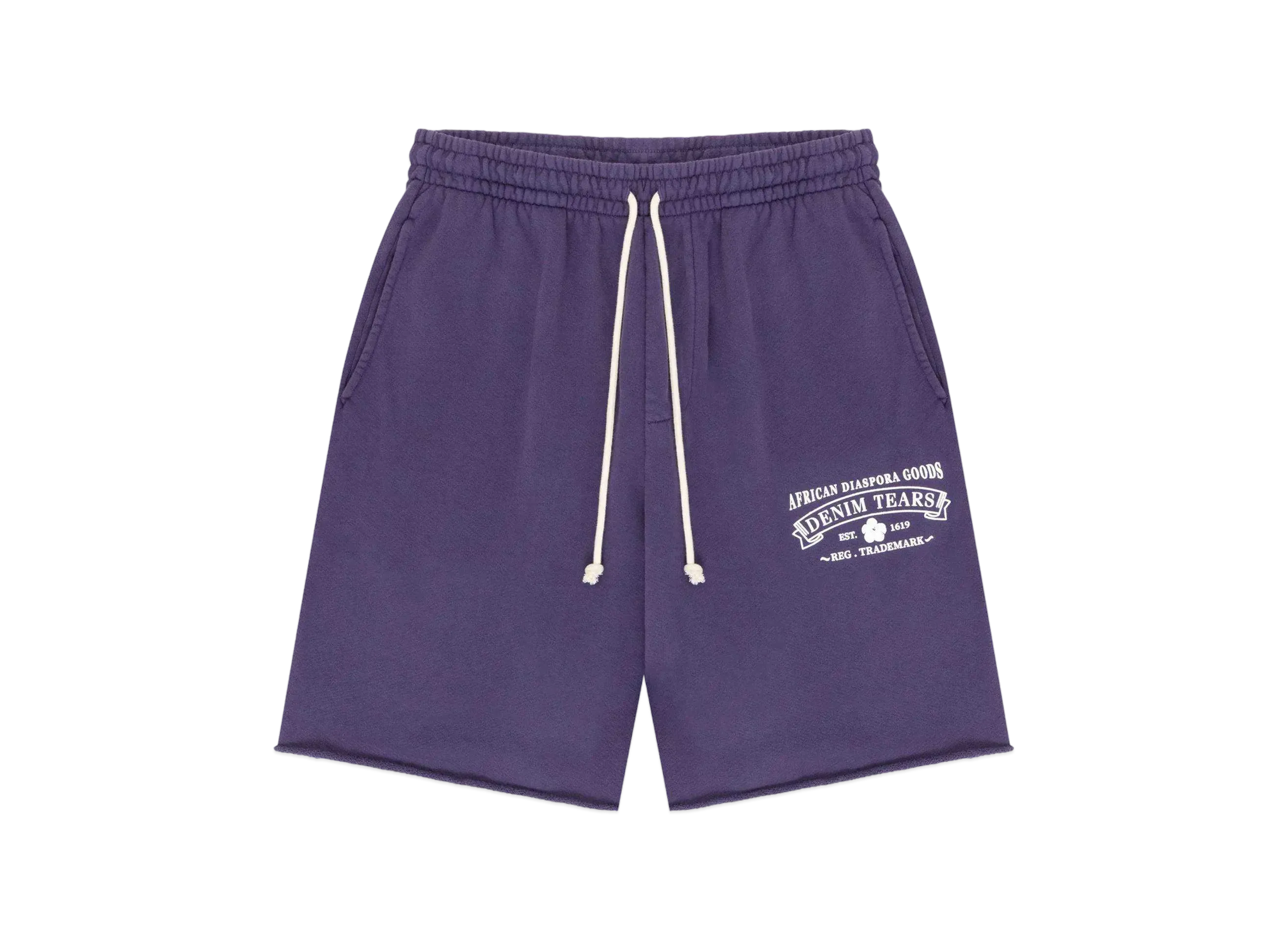 DENIM TEARS ADG Sweat Shorts Washed "Purple"
