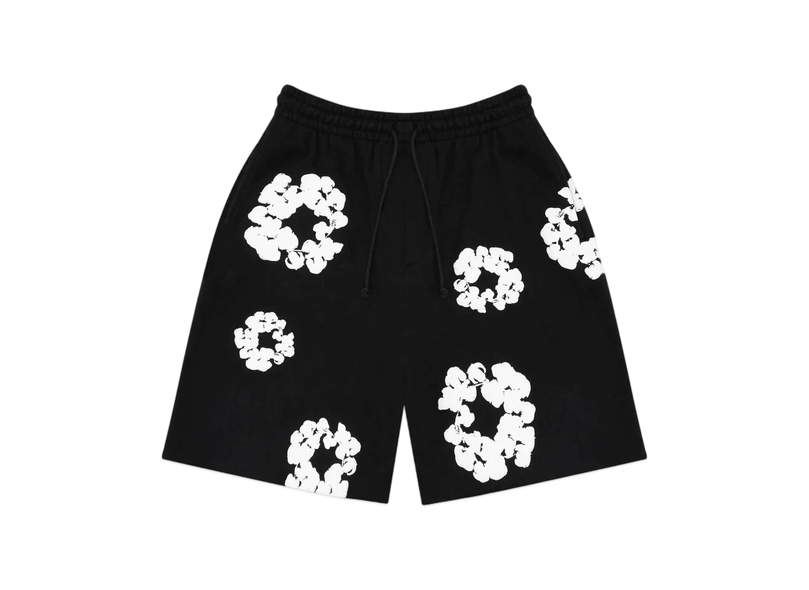 DENIM TEARS The Cotton Wreath Shorts "Black"