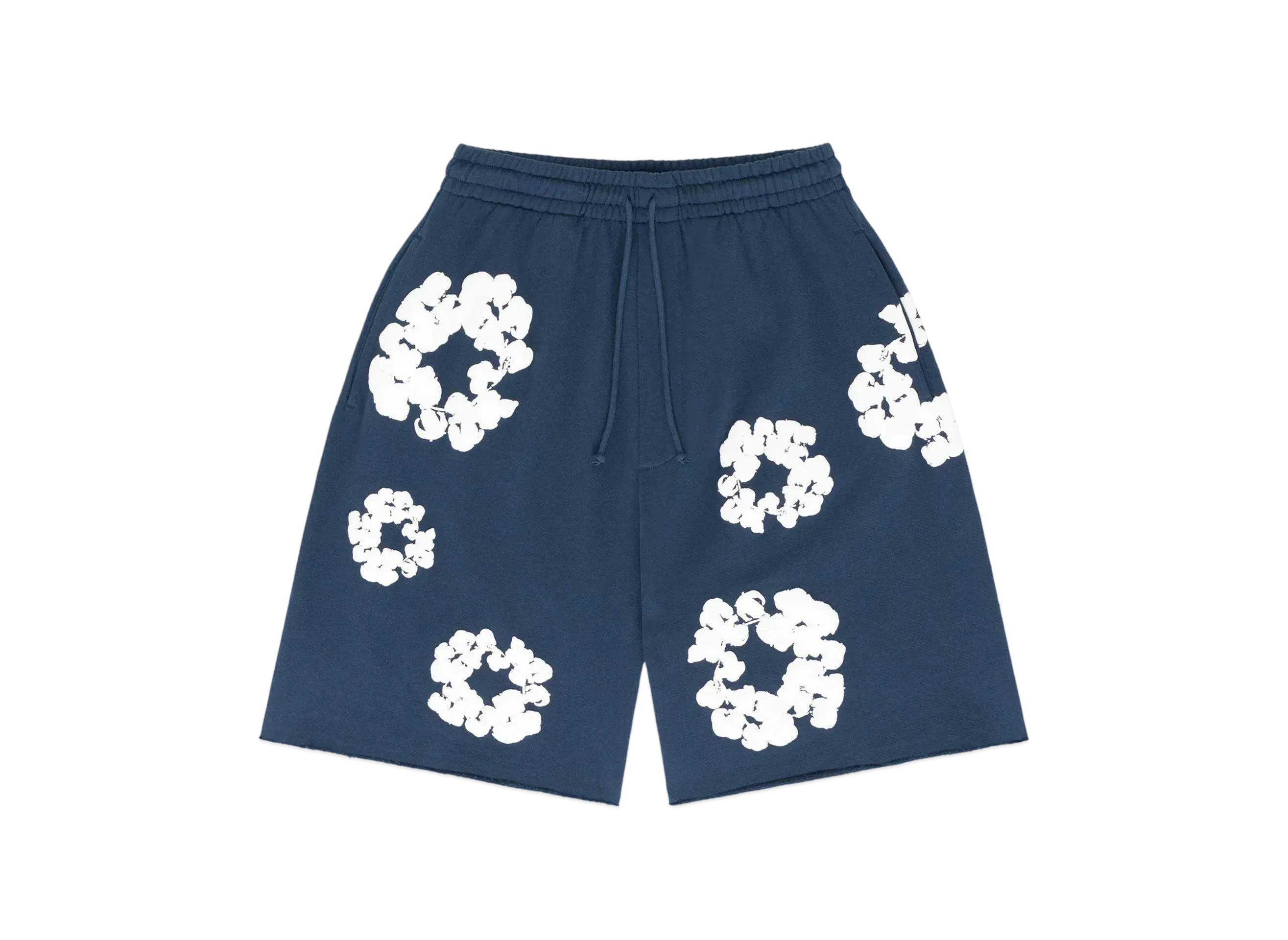 DENIM TEARS The Cotton Wreath Shorts "Navy"