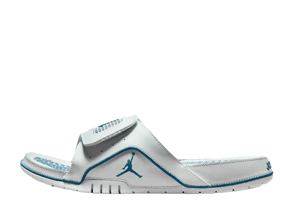Nike Jordan Hydro 4 Retro "Off White/Neutral Gray/Industrial Blue"