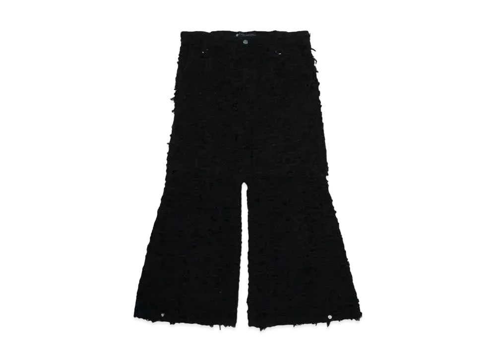 A GOOD BAD INFLUENCE FULL DISTRESSED 2WAY DENIM JEAN "BLACK"