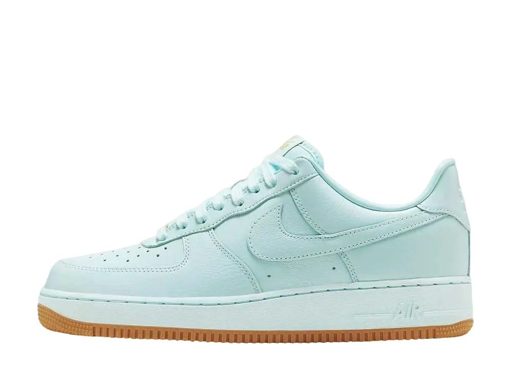 ナイキ エアフォース1 ロー "グレイシャーブルー/ガムイエロー/メタリックゴールド"