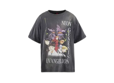 SAINT Mxxxxxx x EVANGELION EV_SS Tee/Neon Gnsis "Black"