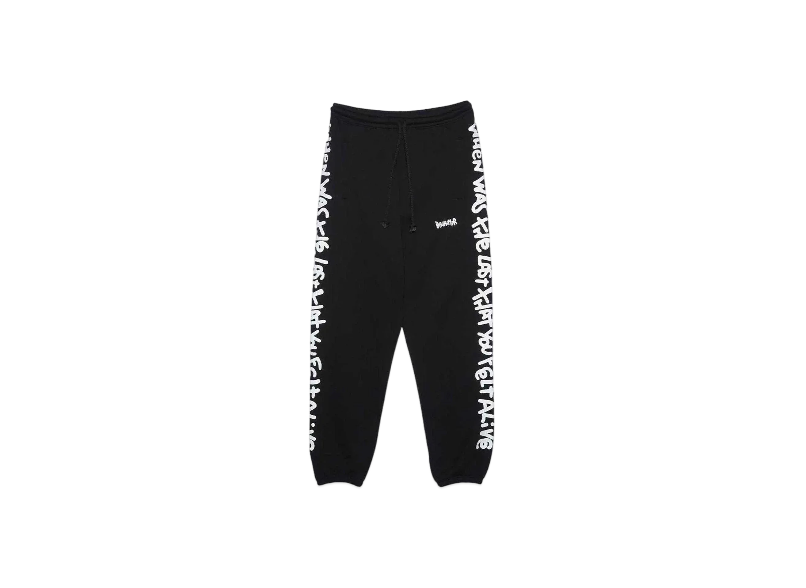 DISCLAIMER PANTALONE UOMO IN FELPA "NERO"