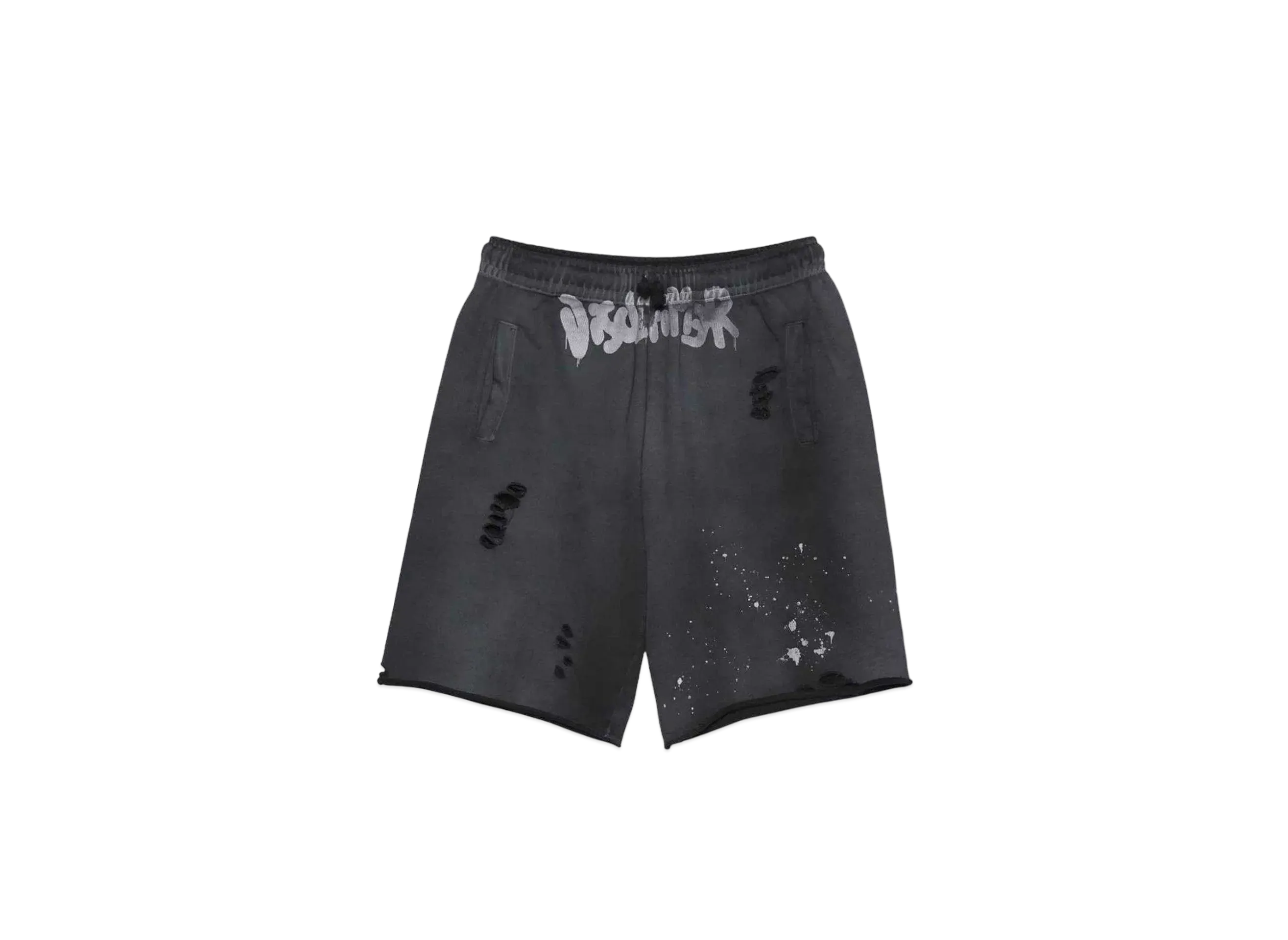 DISCLAIMER PANTALONE UOMO IN FELPA "STONE WASH NERO"