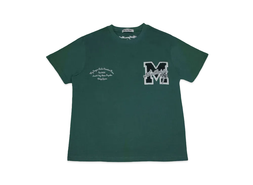 My Sugar Babe M college logo wappen tee "Green"