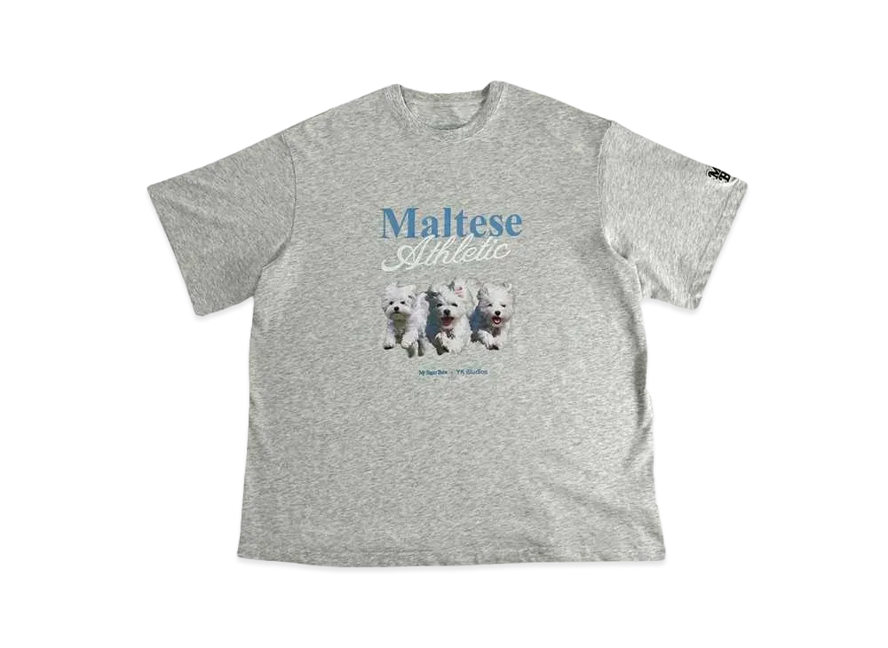 My Sugar Babe WaiKei x MSB Maltese Athletic Tee "Gray"