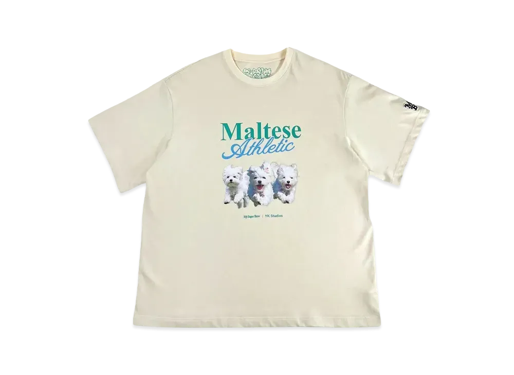 My Sugar Babe WaiKei x MSB Maltese Athletic Tee "Ivory"