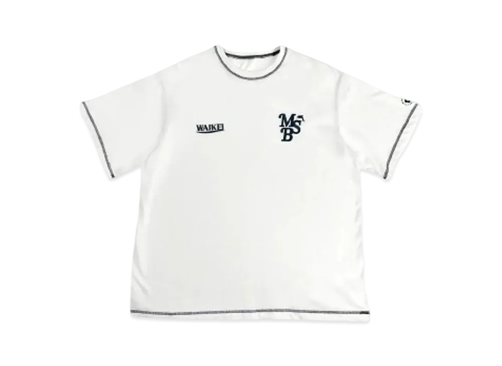 My Sugar Babe Wai Kei x MSB logo stitch tee "WHITE"