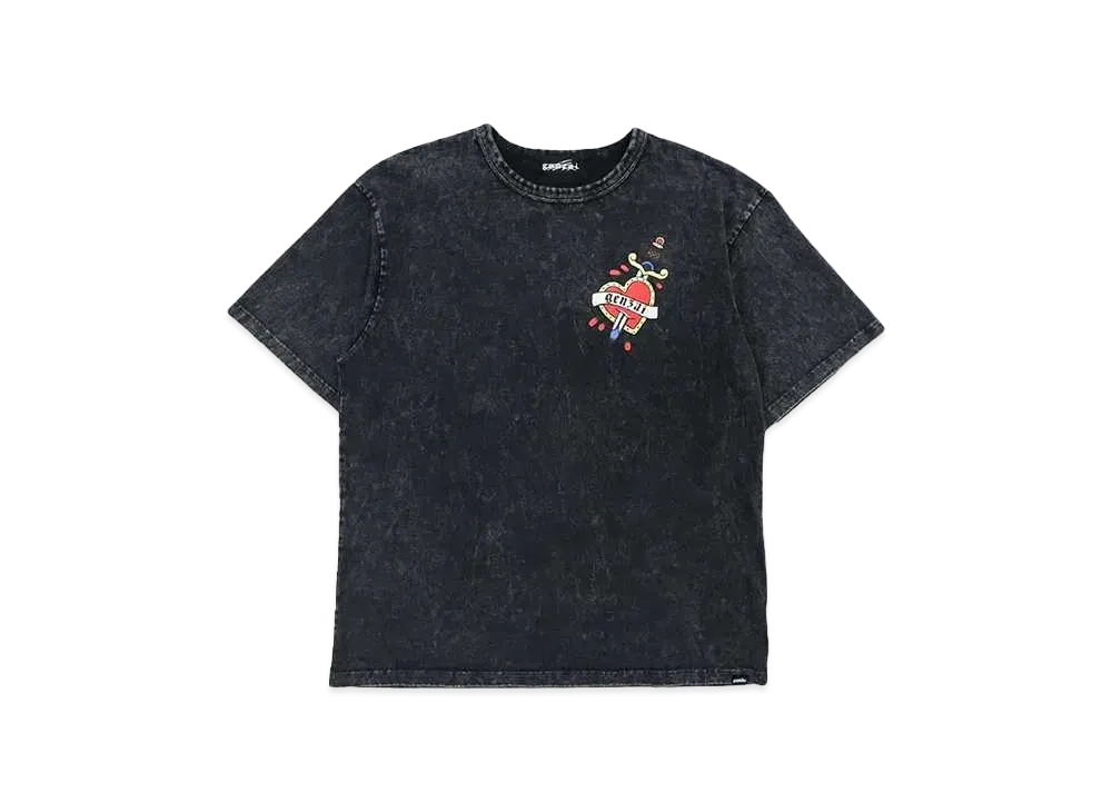 genzai Heart Tattoo SS Tee "BLACK"