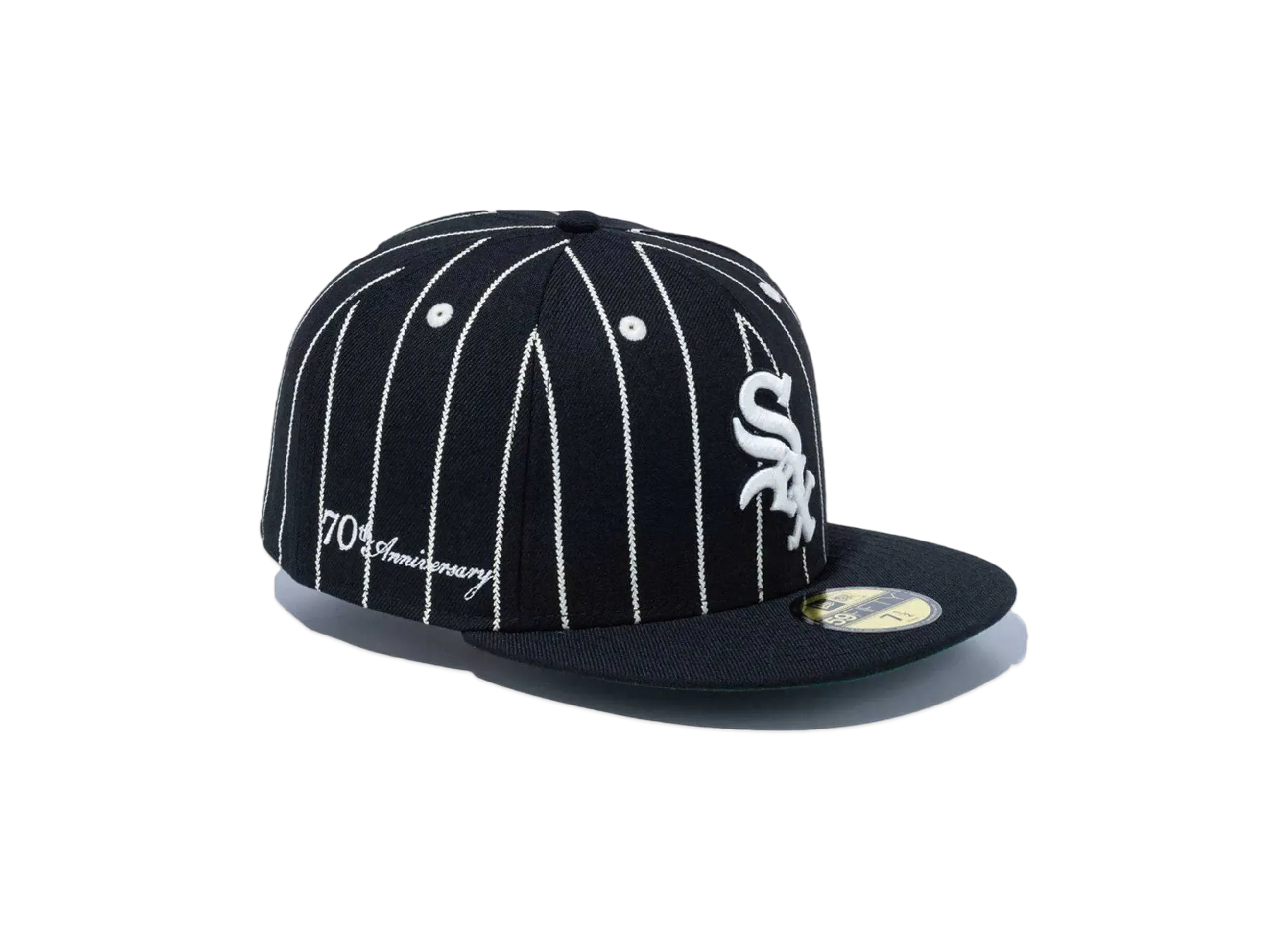 NEW ERA 59Fifty Day Memorial Collection Chicago White Sox Cooperstown "Black Stripe/Black"