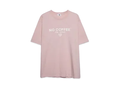 HTH HTH x No Coffee logo Tee "Pink"