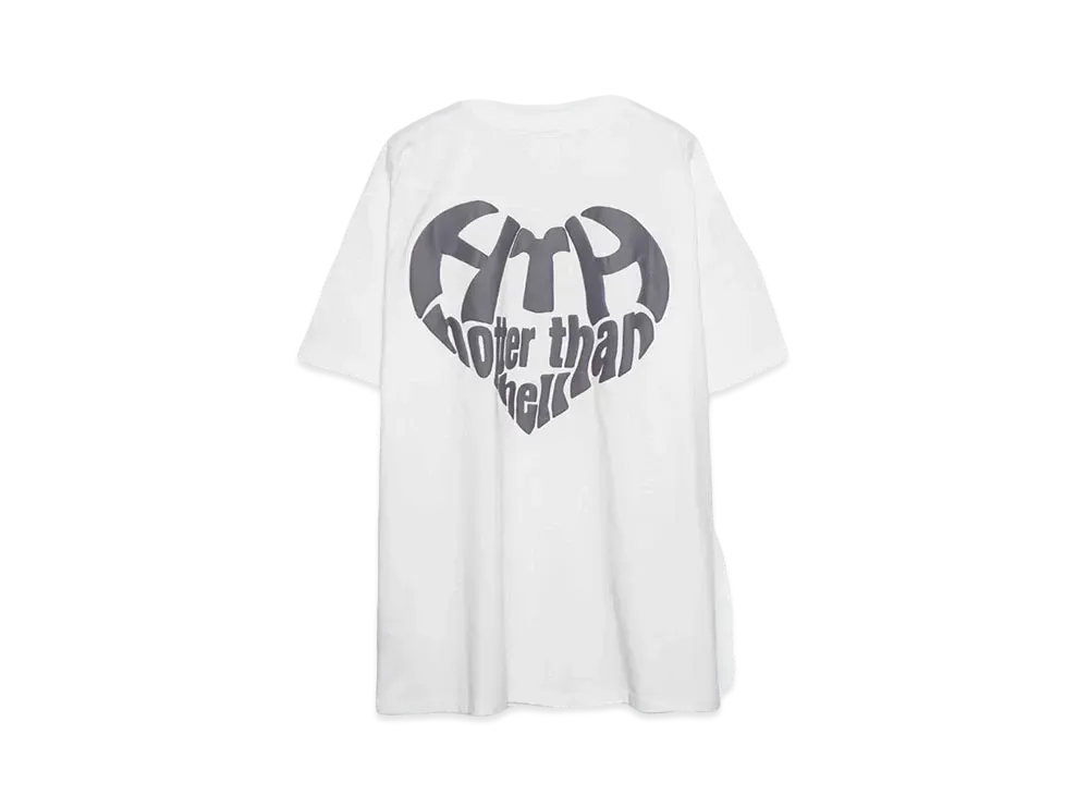 HTH Heart logo tee "WHITE"