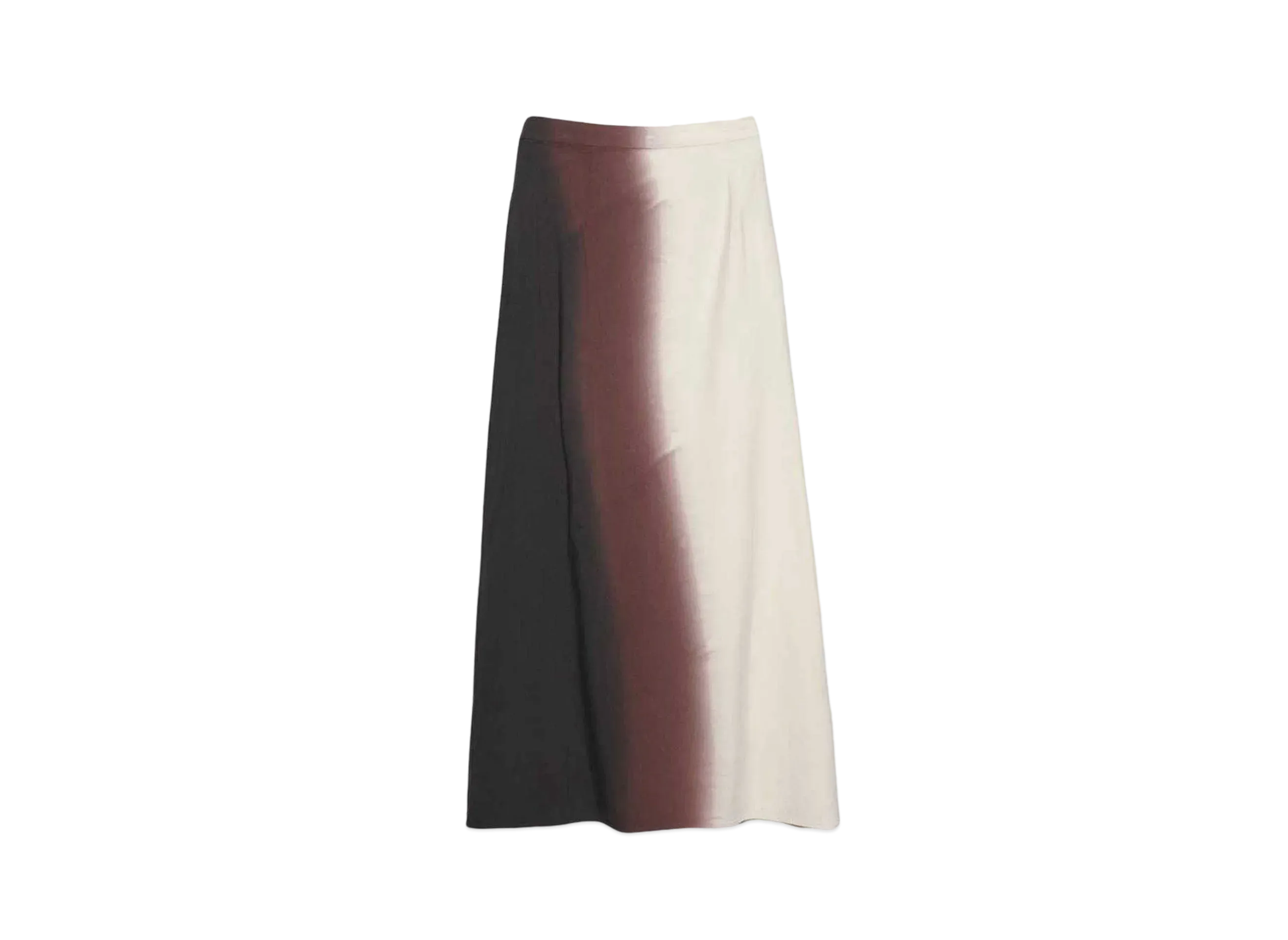 HTH tie dye long skirt "BLACK"