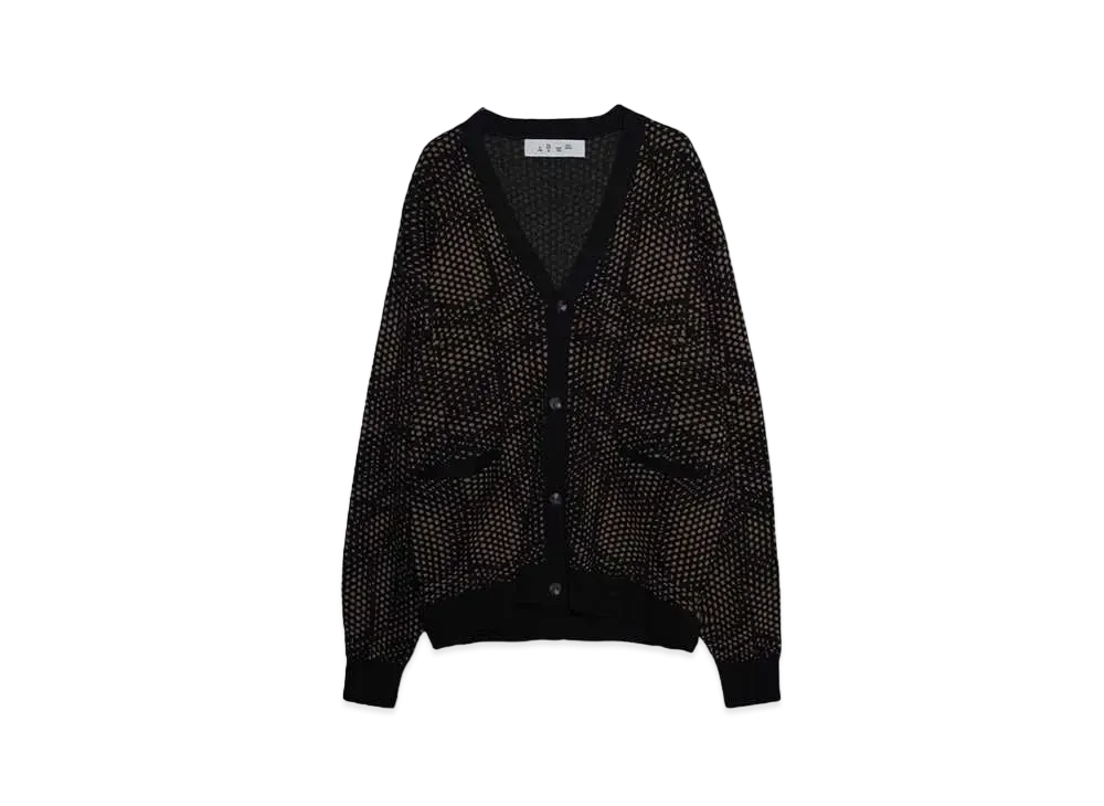Bal JACQUARD COTTON RAYLON CARDIGAN "BLACK"
