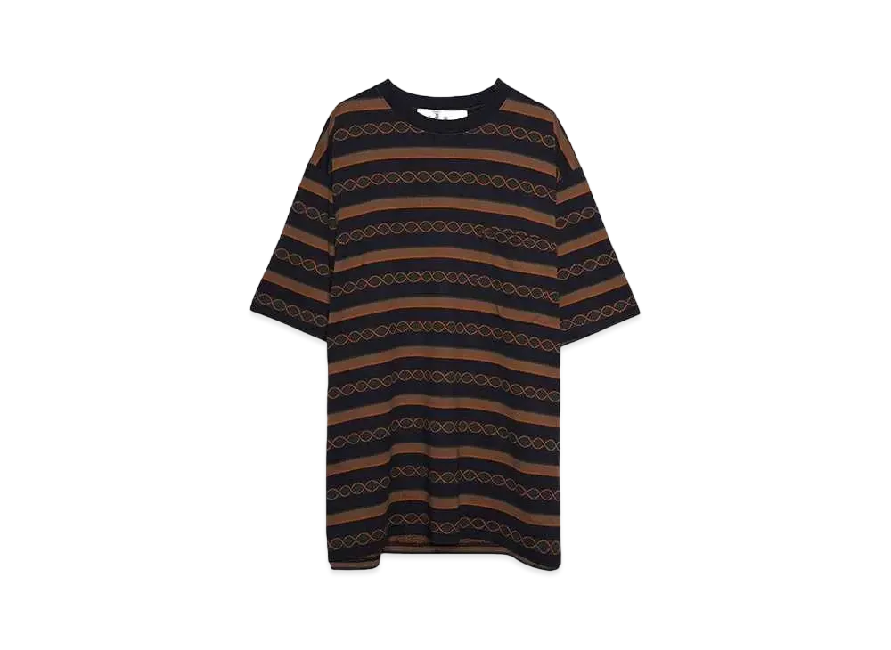 Bal JACQUARD CREW NECK TEE "CARBON BLACK"