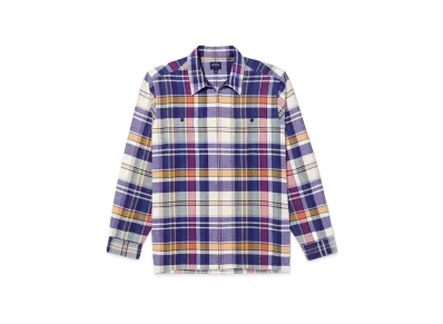 Noah Light Weight Zip Flannel "Natural & Multi "