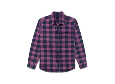 Noah Buffalo Plaid Denim Shirt "Pink & Black"