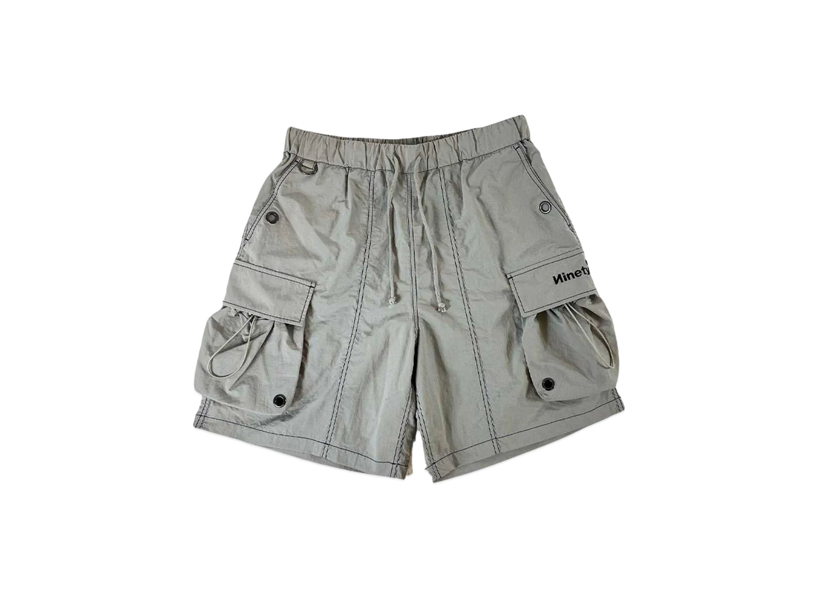 9090 Tech Logo Nylon Half Pants "Space Gray"