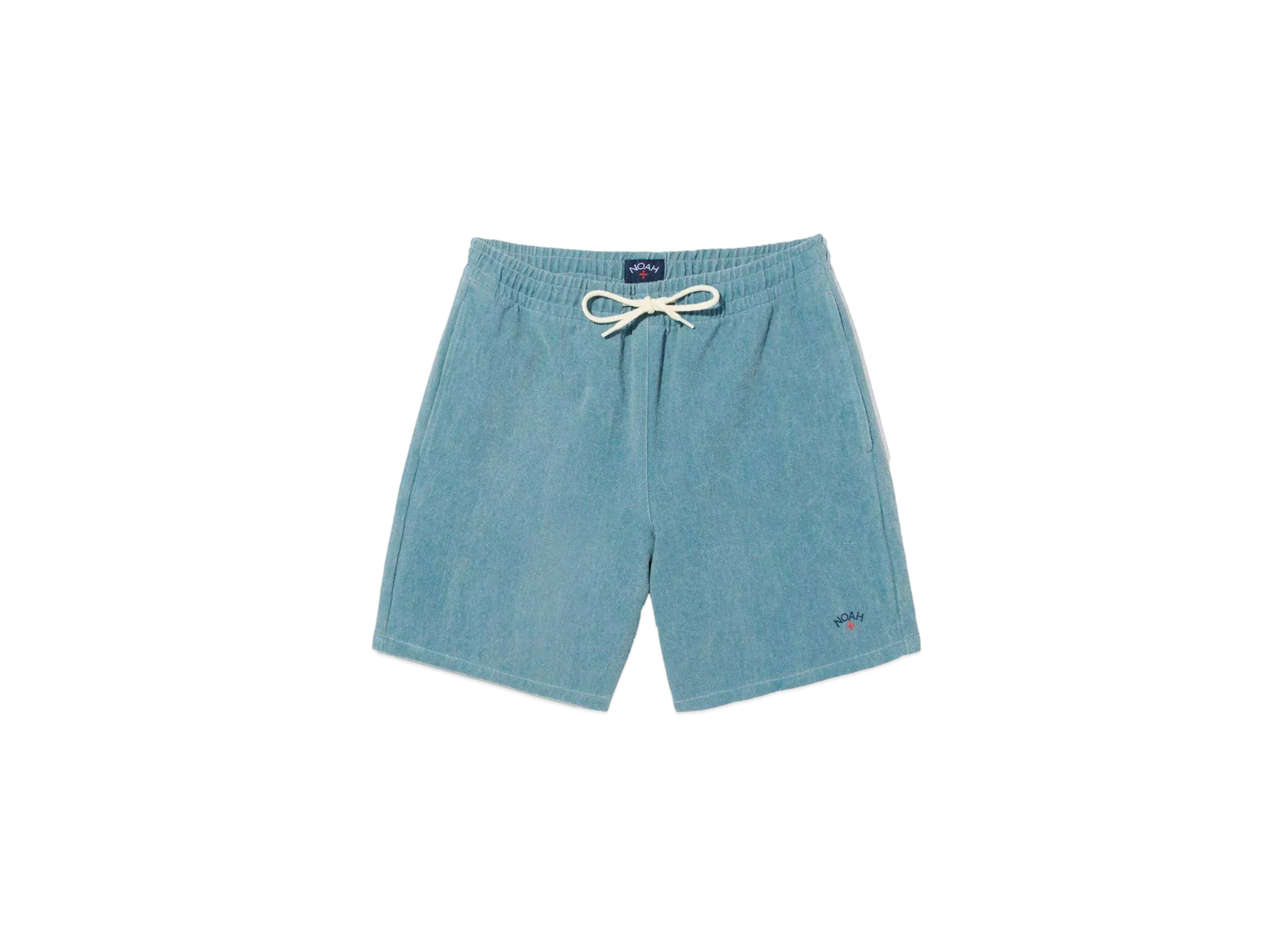 Noah Recycled Cotton Twill Short "Blue"