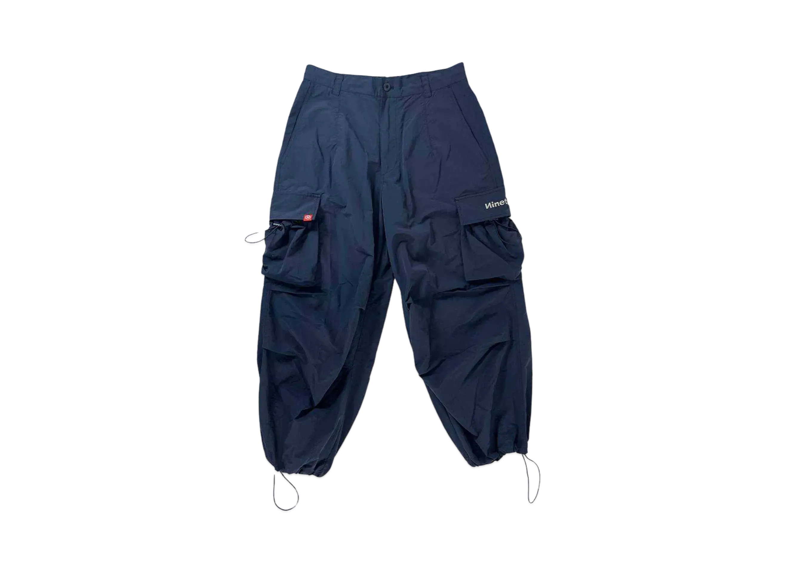9090 Tech Logo Nylon Cargo Pants "Navy"