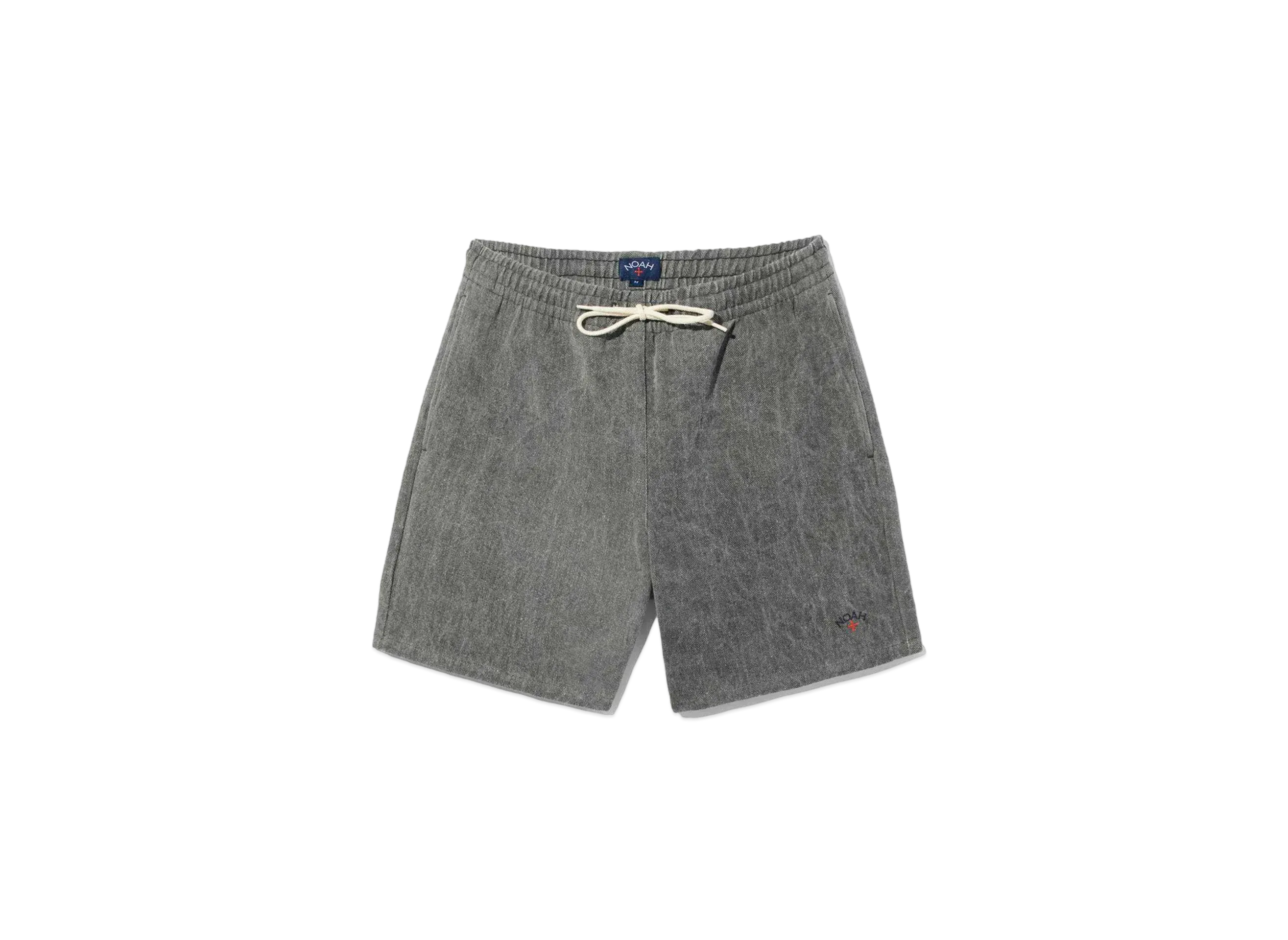 Noah Recycled Cotton Twill Short "Black"