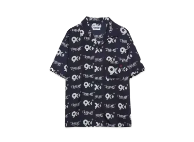 9090 9090 x NERDUNIT Open Collar Shirt "Dark Navy "