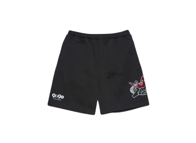 9090 9090 x NERDUNIT King Logo Sweat Half Pants "Black"