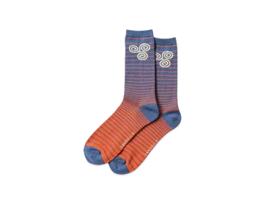 SAYHELLO Trip Sox "BLUE-ORANGE"