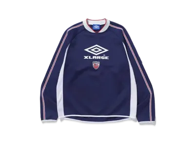 XLARGE x UMBRO Practice L/S Shirt "Navy"