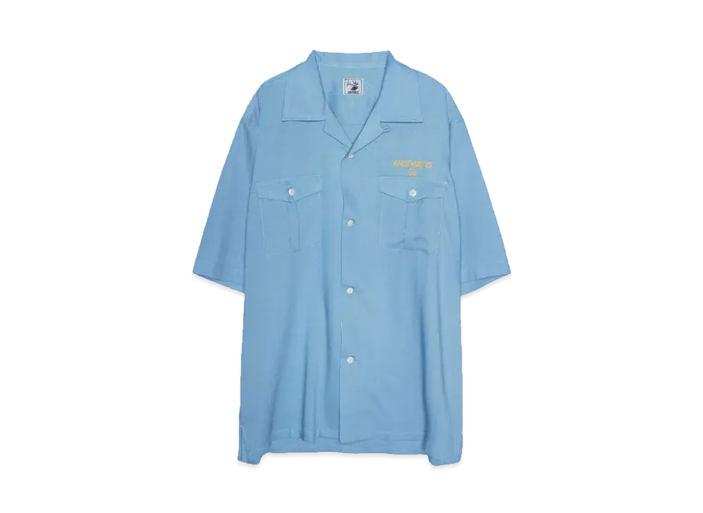ANDFAMILYS Classic Open Shirts [S/S] "LAKE BLUE"