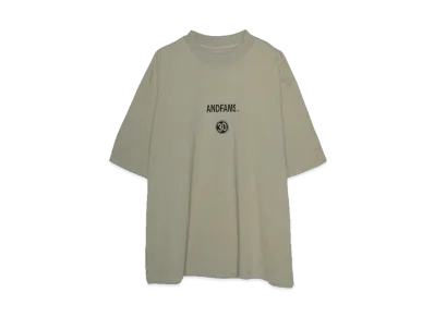 ANDFAMILYS Pigment Dye Tee -Anniv 30- "OATMEAL"