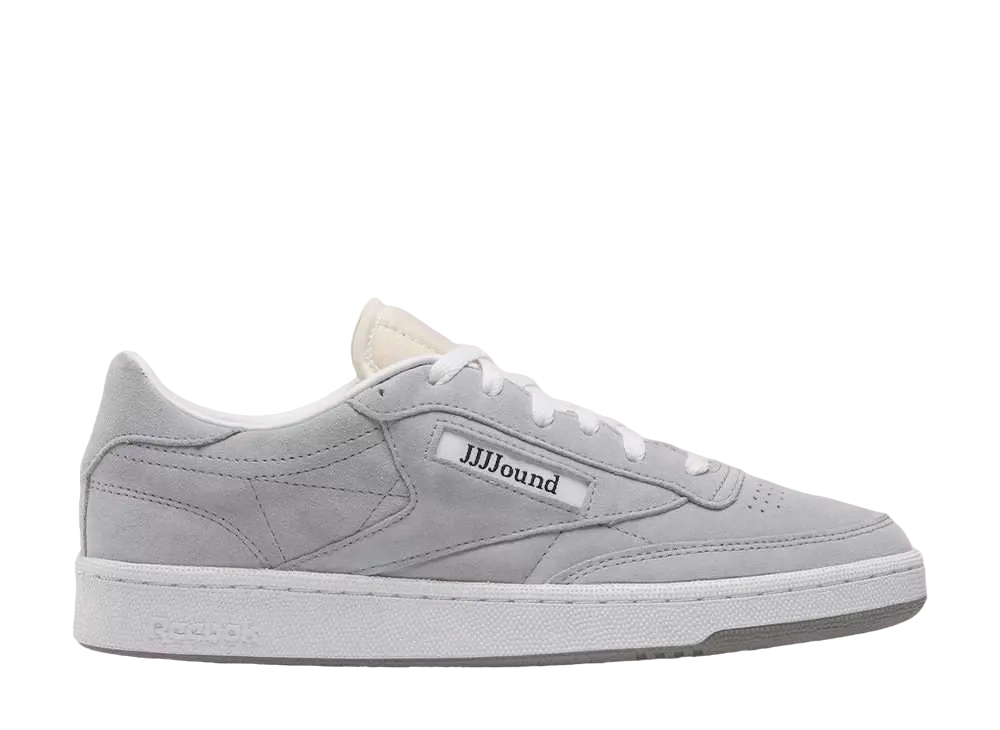 JJJJound × Reebok Club C 85 "Cold Grey/White/Space Grey"