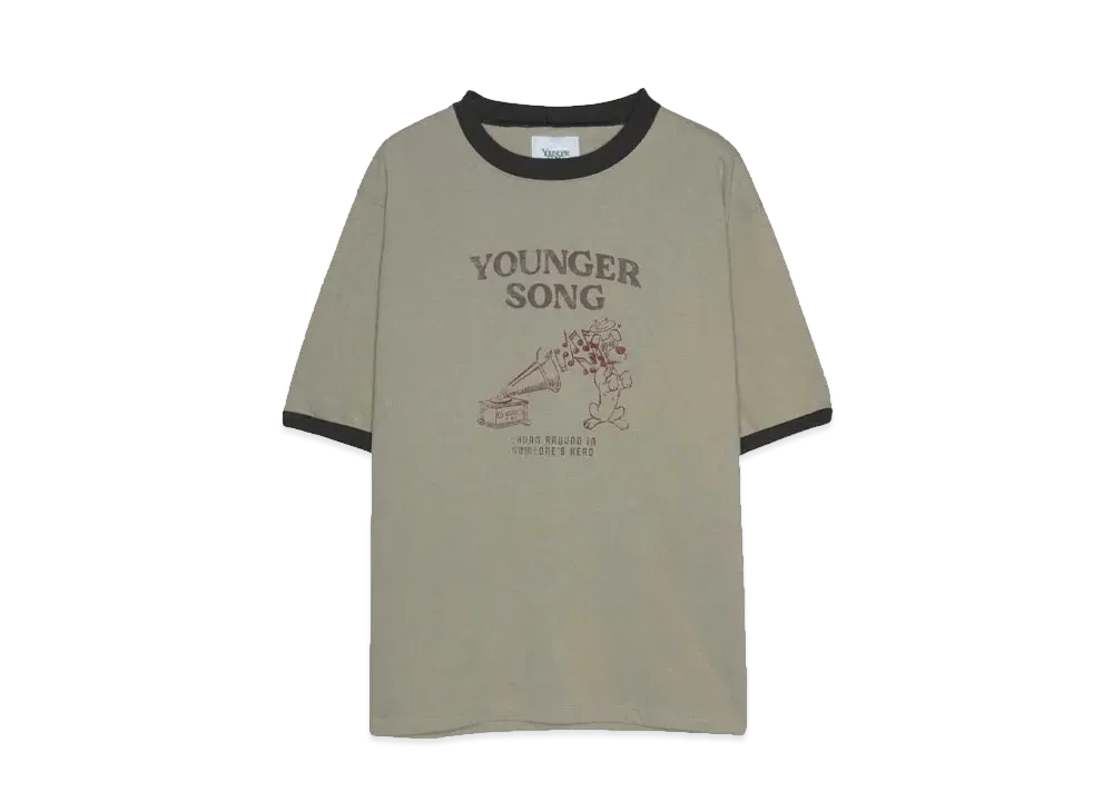 Younger Song chara ringer TEE "KHAKI sound dog"