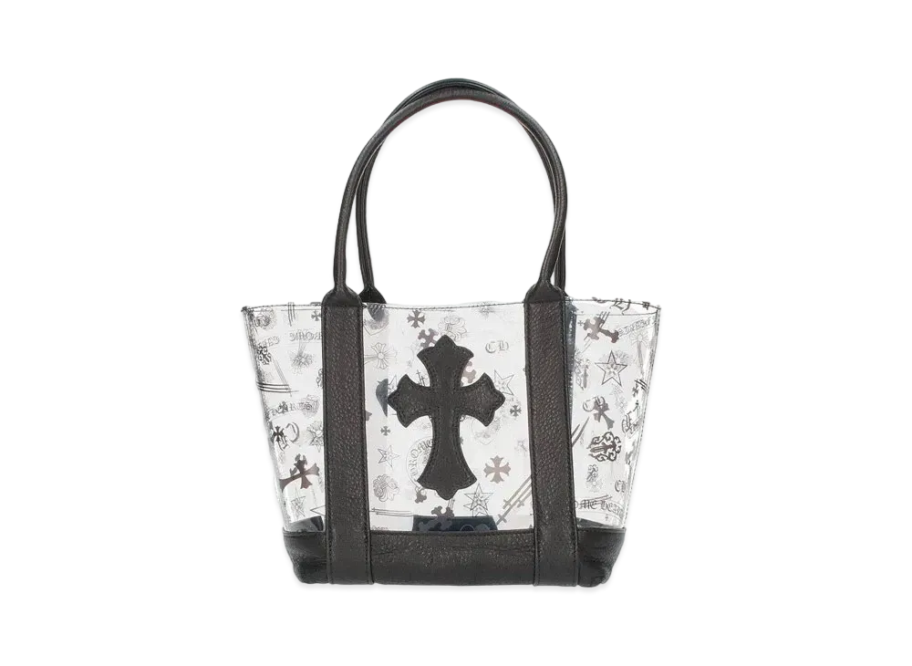 Chrome Hearts Cross Patch PVC Tote Mini Bag "Clear/Black"